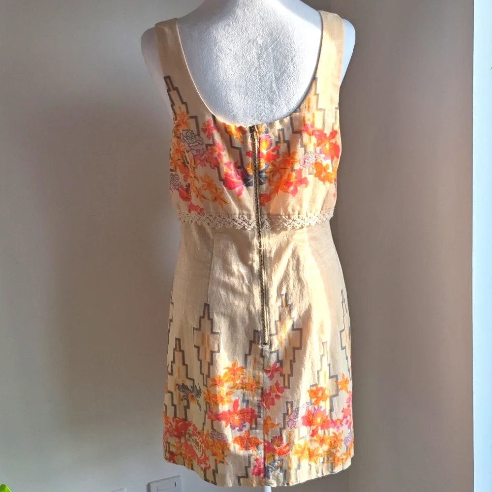 Free People Big Bang Metallic Dress Size 6 - Picture 5 of 9